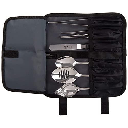 Mercer Culinary Professional Chef Plating Kit, 8 Piece, Black, Stainless Steel