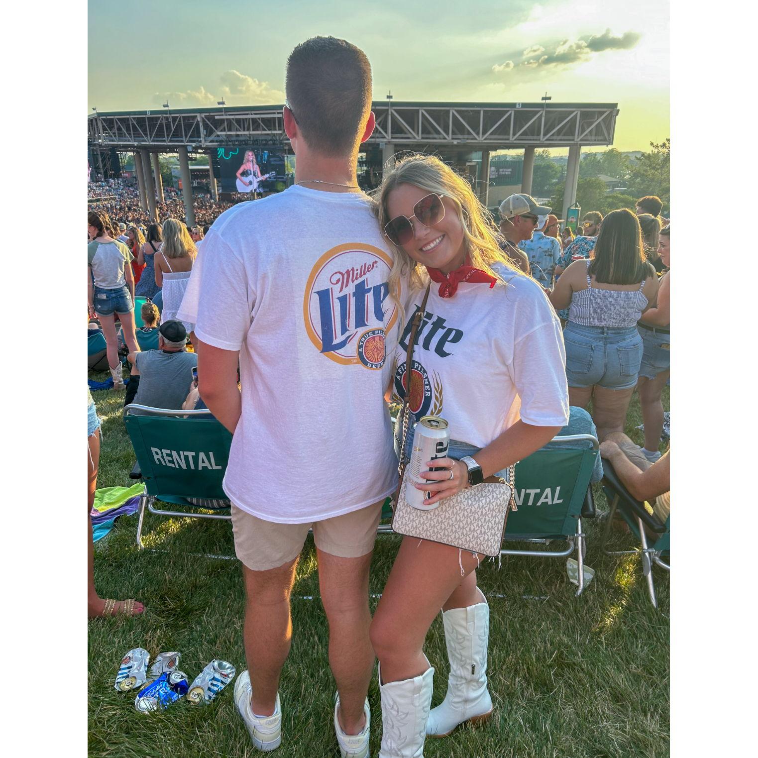 Summer concert to Kenny Chesney (we love country music!)