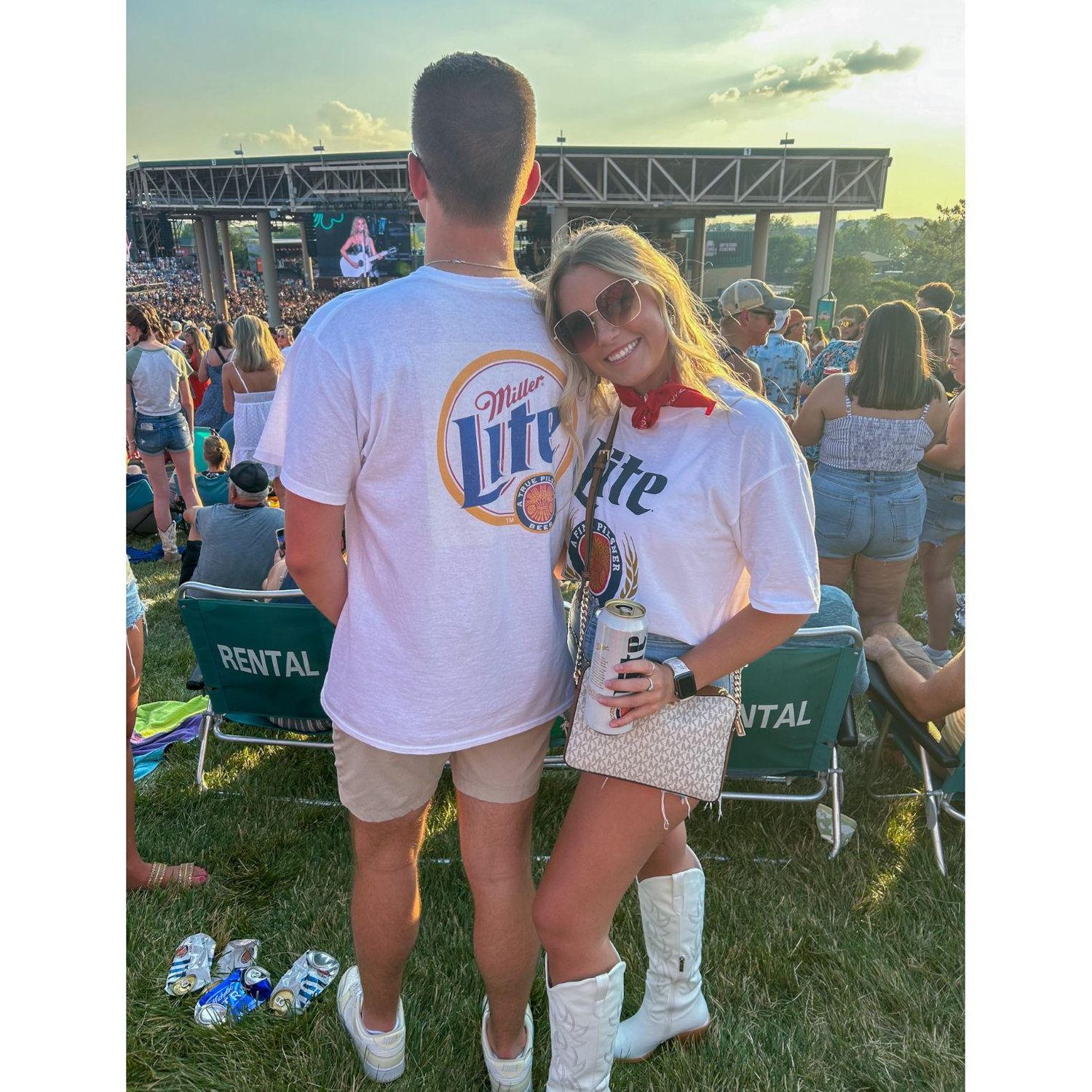 Summer concert to Kenny Chesney (we love country music!)