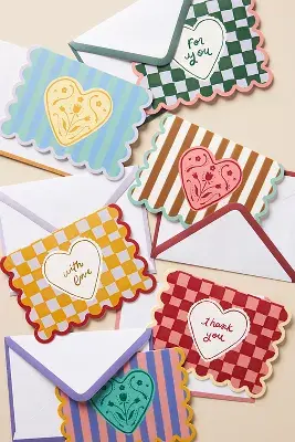 Anthropologie With Love Assorted Boxed Notecard Set