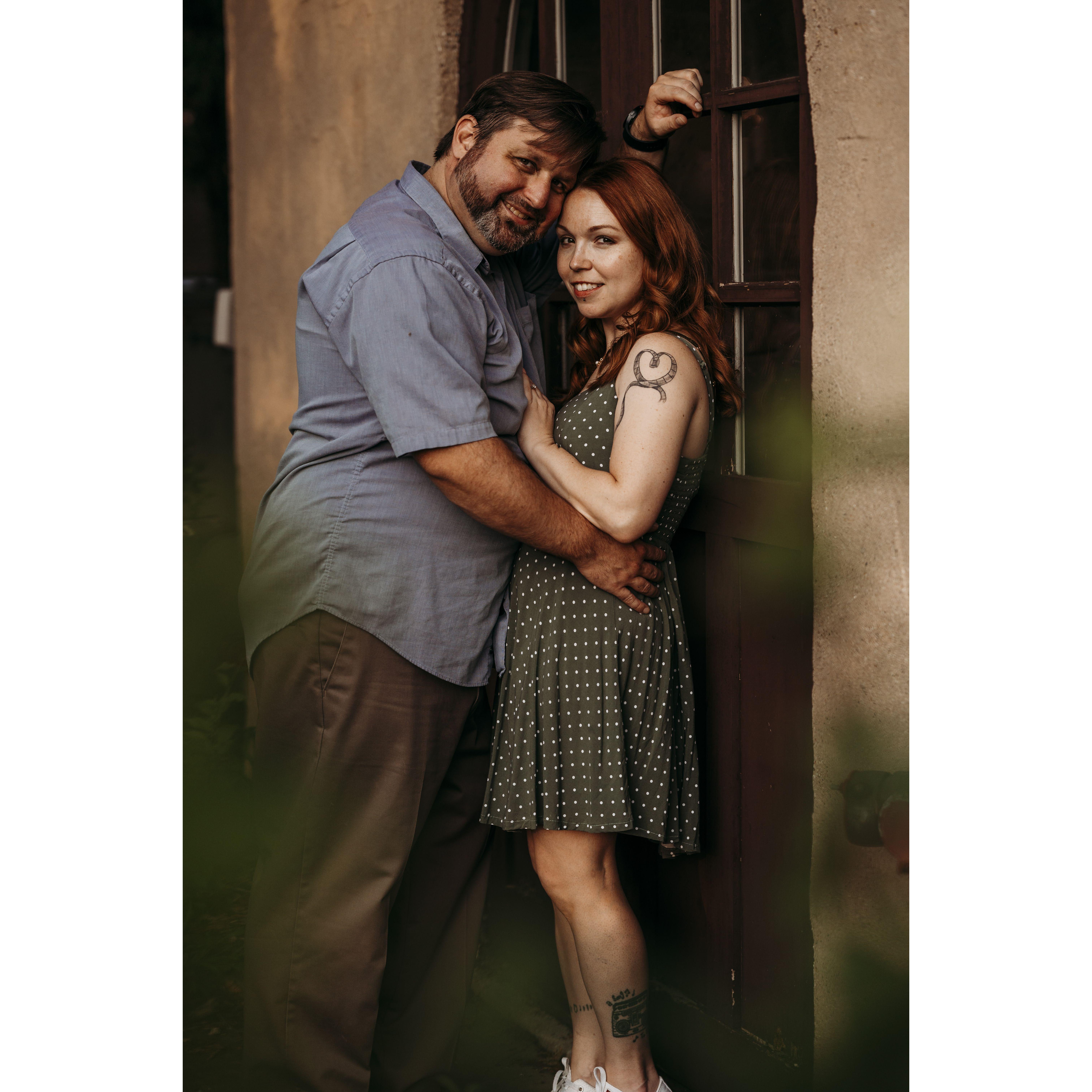 Engagement photos courtesy of Captured Couture