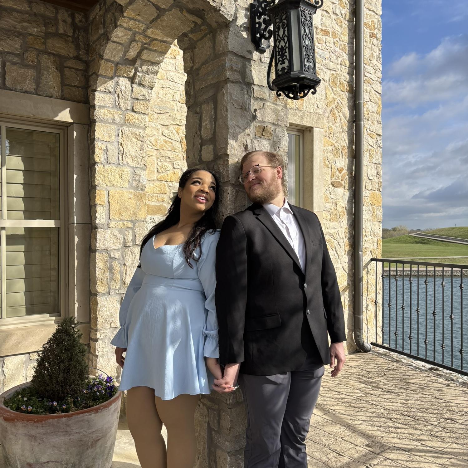 we couldn’t stop giggling! isn’t my younger sister talented? she took these official engagement photos in march of 2025! 🤍