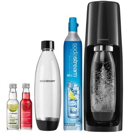SodaStream Fizzi Black Sparkling Water Maker Bundle
