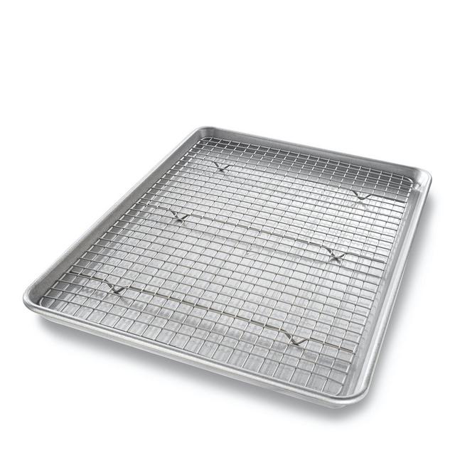 USA Pan Half Sheet Baking Pan and Rack Set