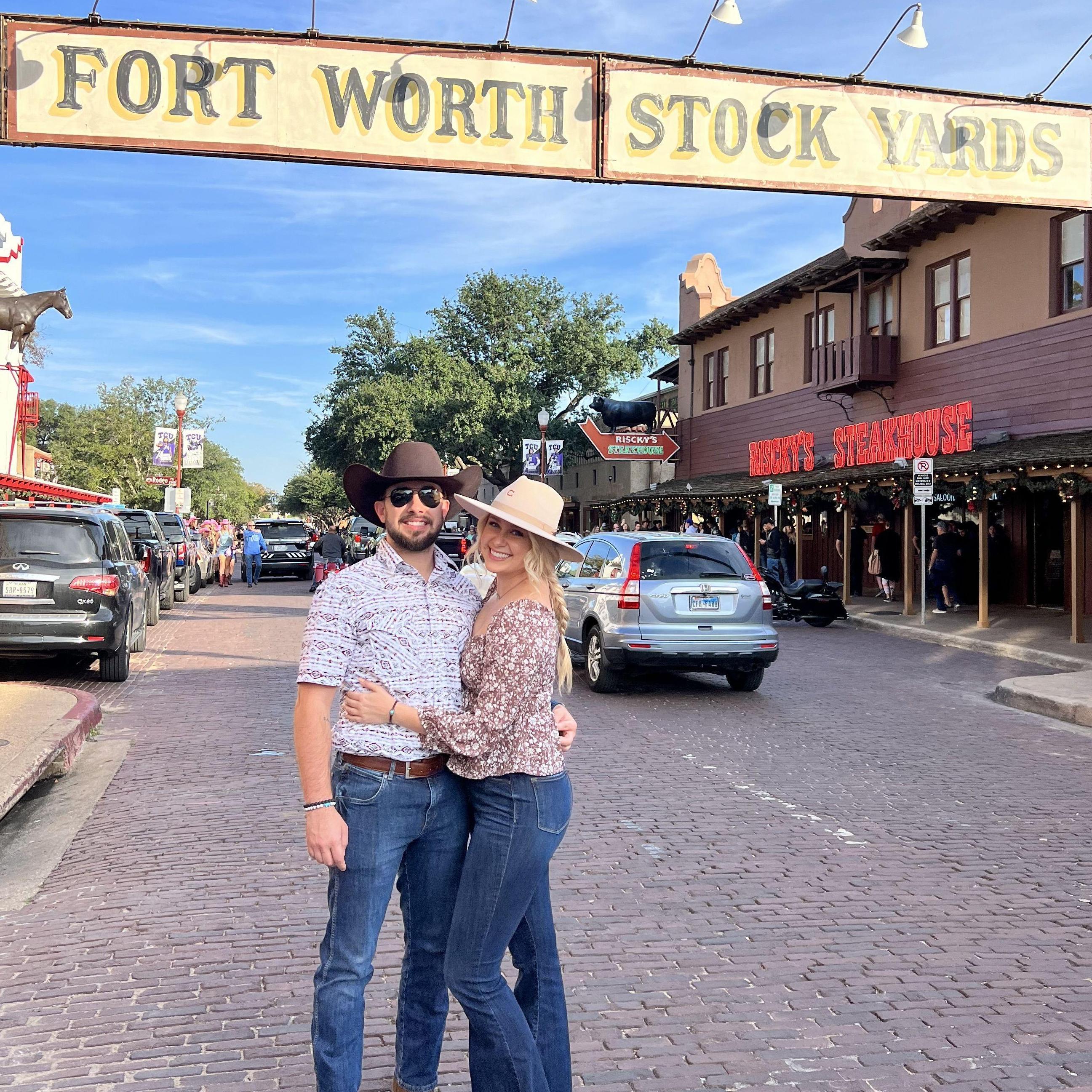 First time visiting the Stockyards in Ft Worth; November 2023