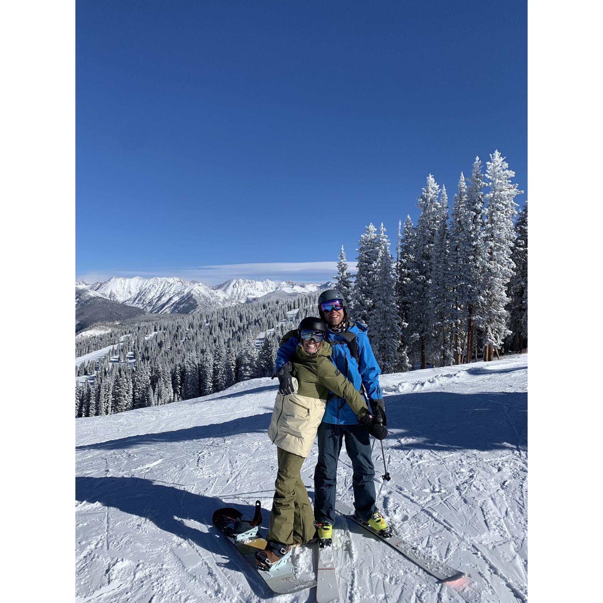 First ski trip as CO residents in Vail, CO before we went to 'Powabunga' to see Rufus Du Sol
[December 2021]