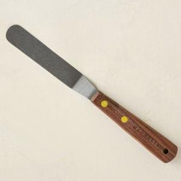 Gristmill Collection Walnut Icing Spatula with Vintage Finish