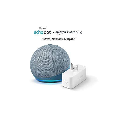 All-new Echo Dot (4th Gen) + Amazon Smart Plug | Twilight Blue