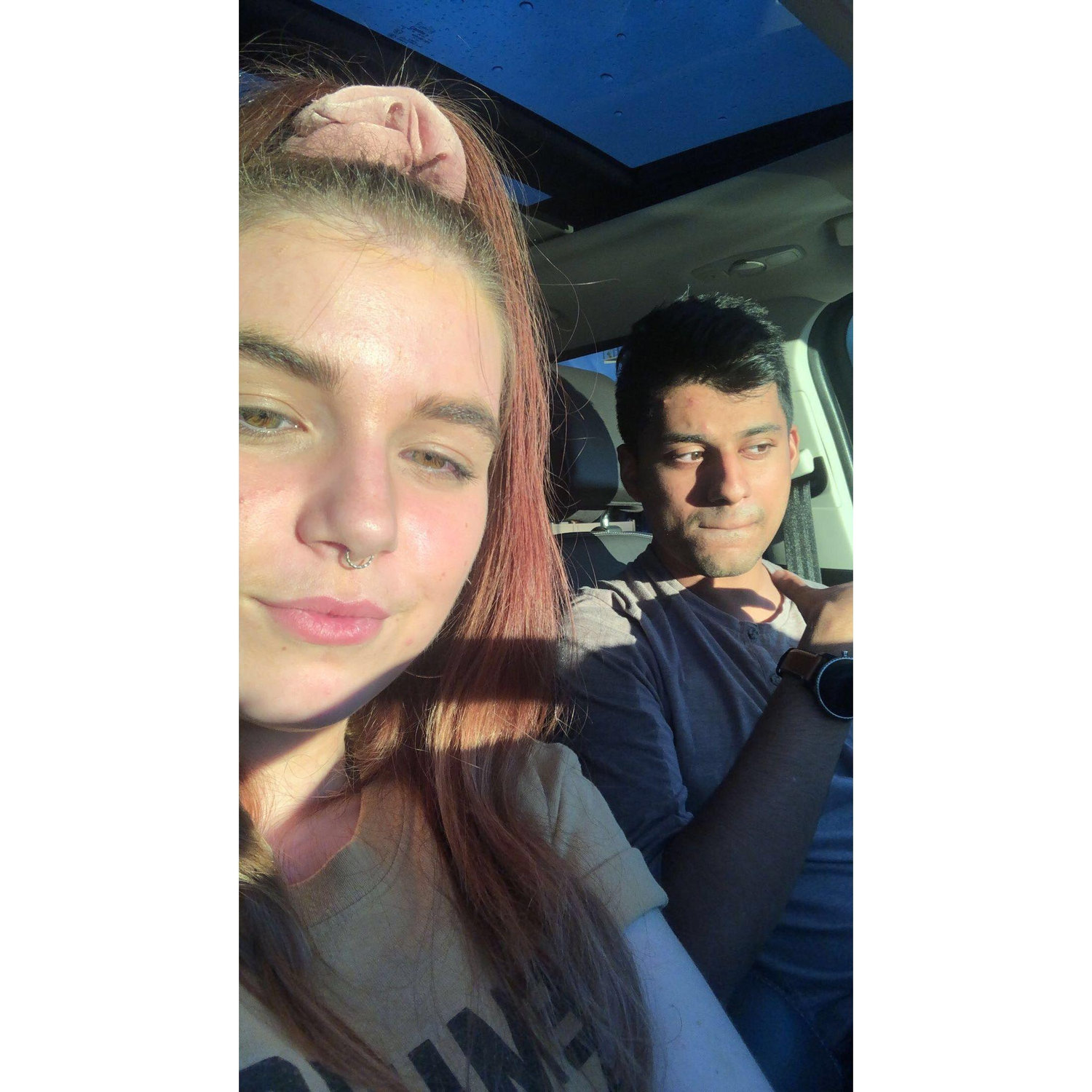 This is the first ever photo of us together and I taught Sid about golden hour