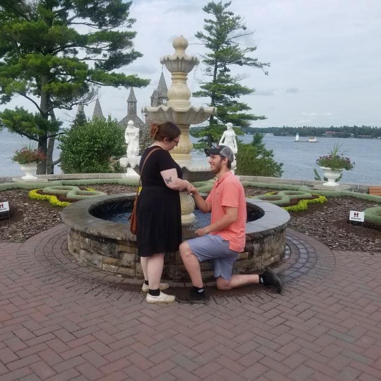 Where mark proposed! Ashlee’s favorite part of Boldt Castle in 1000 islands! This garden changes its layout and design every year and they make it a point to see it each summer they visit!