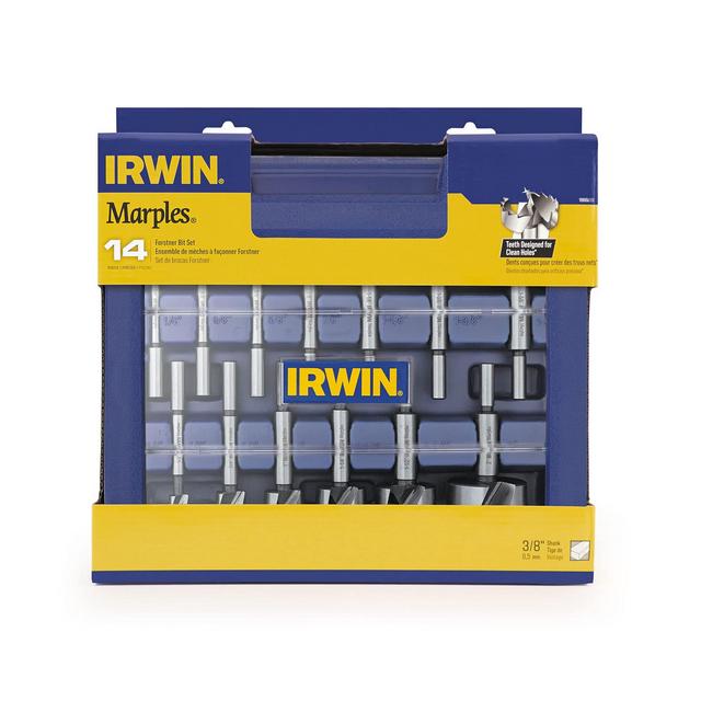 IRWIN Forstner Bit Set, 14-Piece