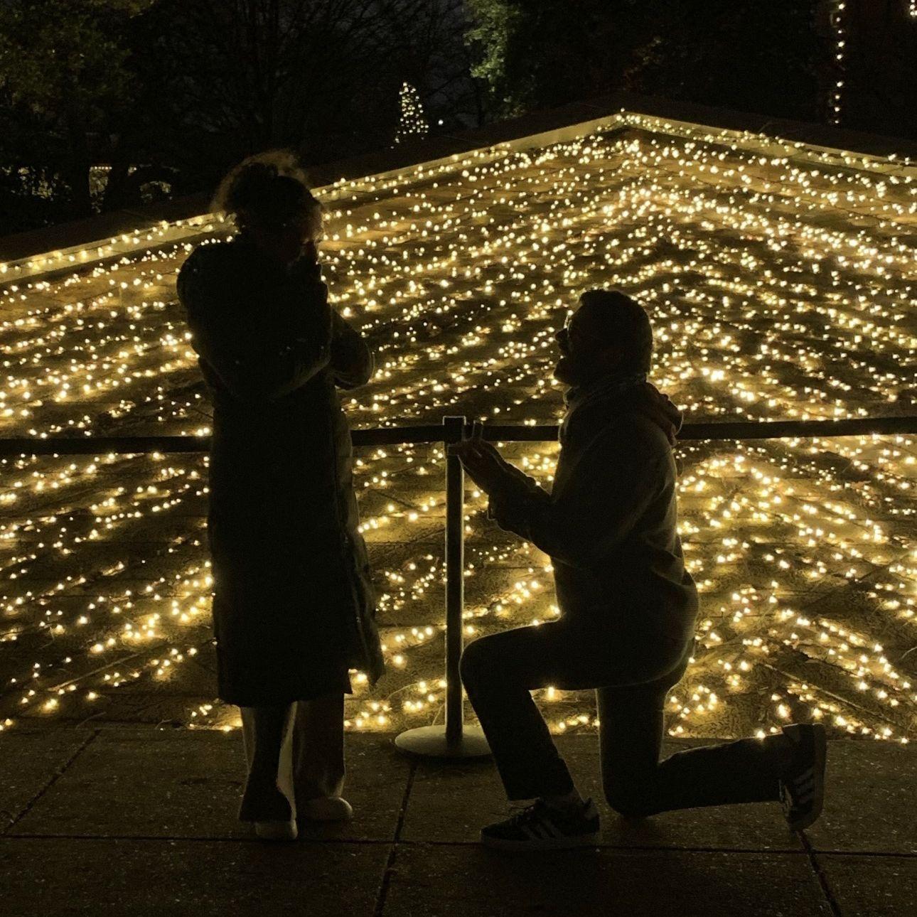 We got engaged at the St. Louis Botanical Garden on December 28, 2025.