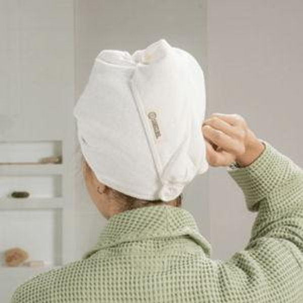 Terra Hair Towel - Ivory | Sand Cloud