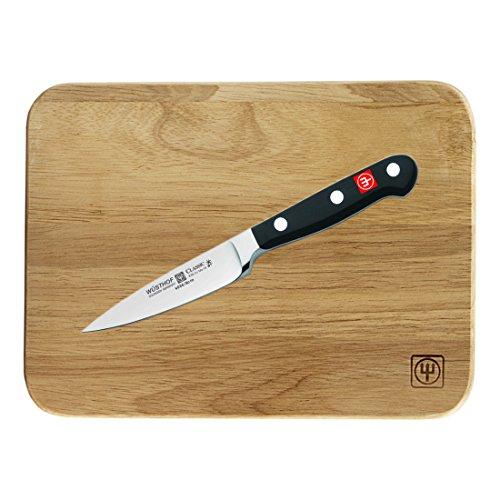Wusthof Classic High Carbon Steel 3.5 Inch Paring Knife with Free Wusthof Bar Board