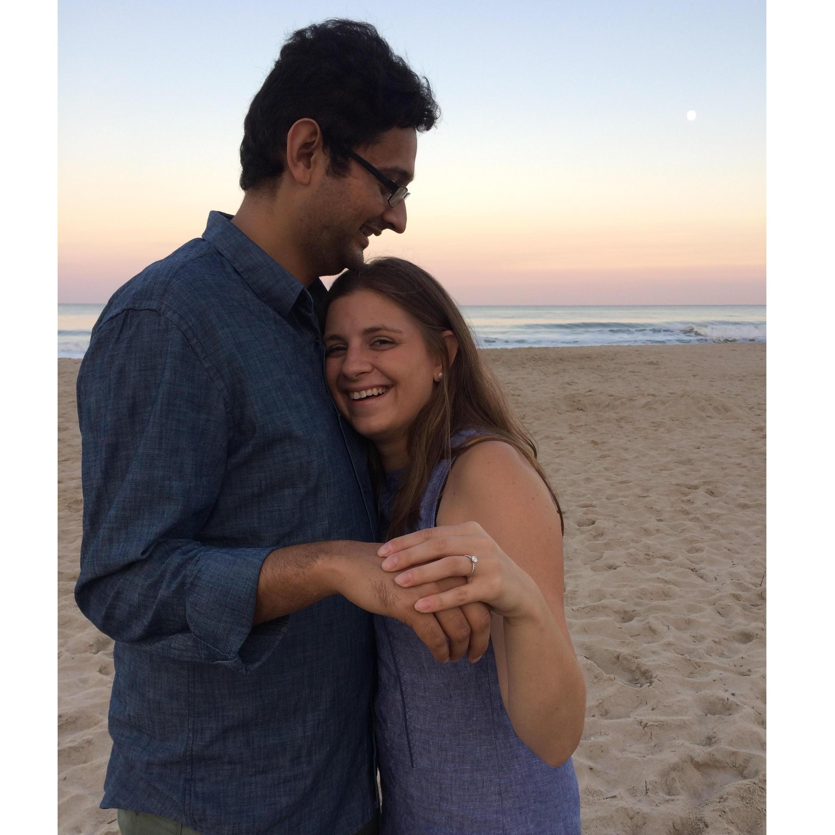 Enjoying the beach together, September 3, 2017
