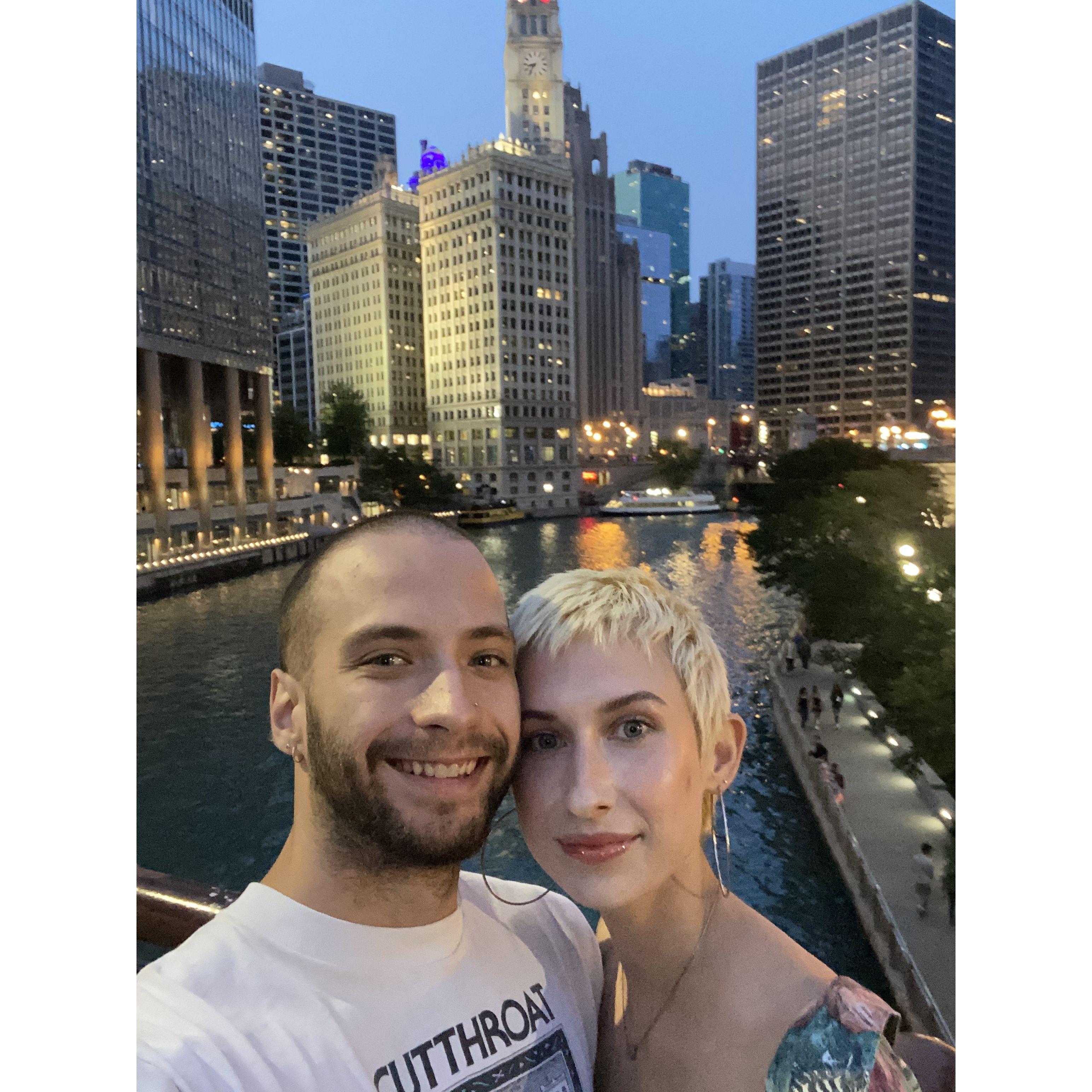 Visiting the Windy City together for the first time. Chicago, IL. 2021