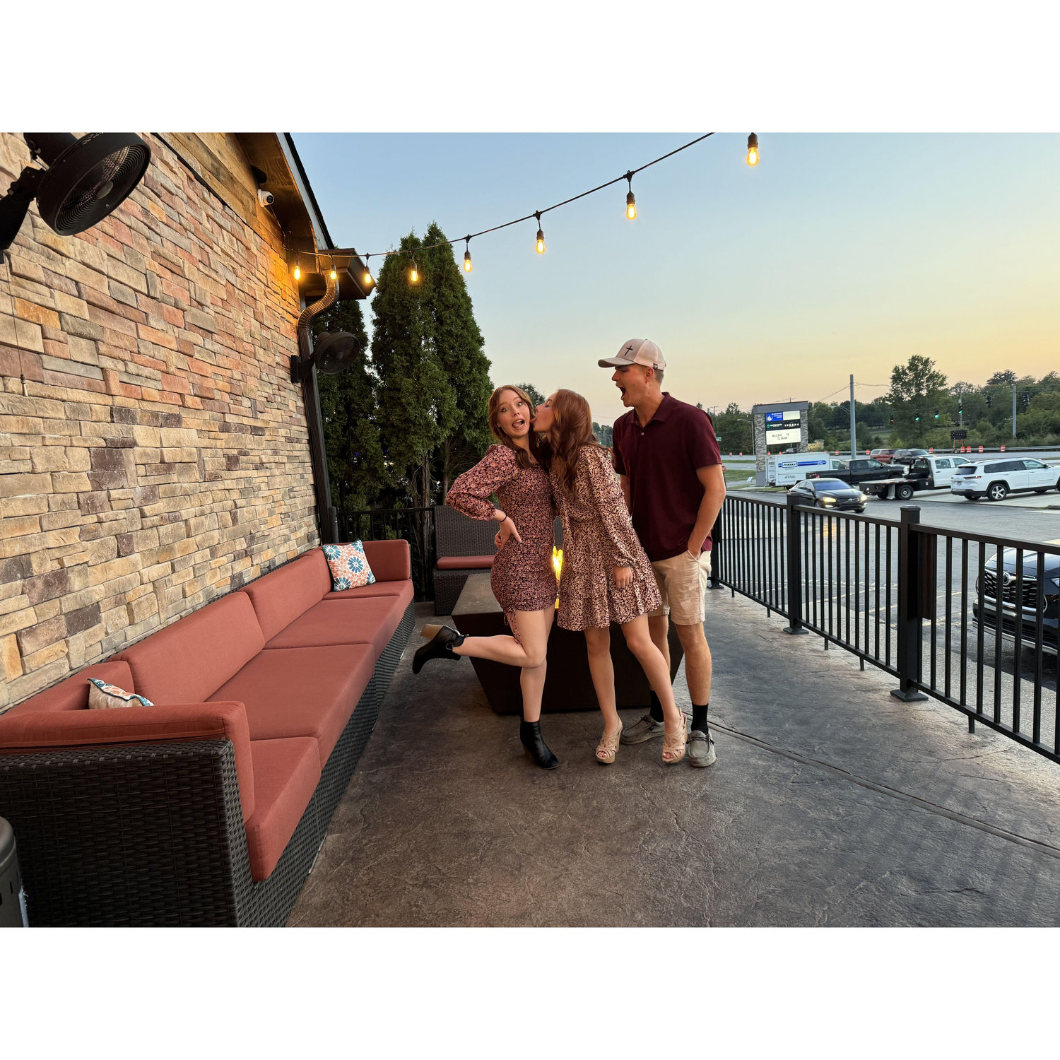 The beginning of this iconic pose. mine and Mia's birthday dinner 2024