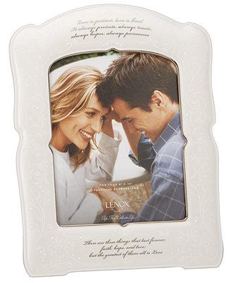 Lenox "Opal Innocence" Love is Patient Frame, 8" x 10"