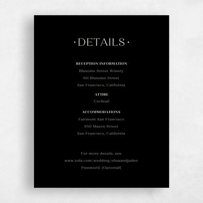 Black Wedding Enclosure - Bayway