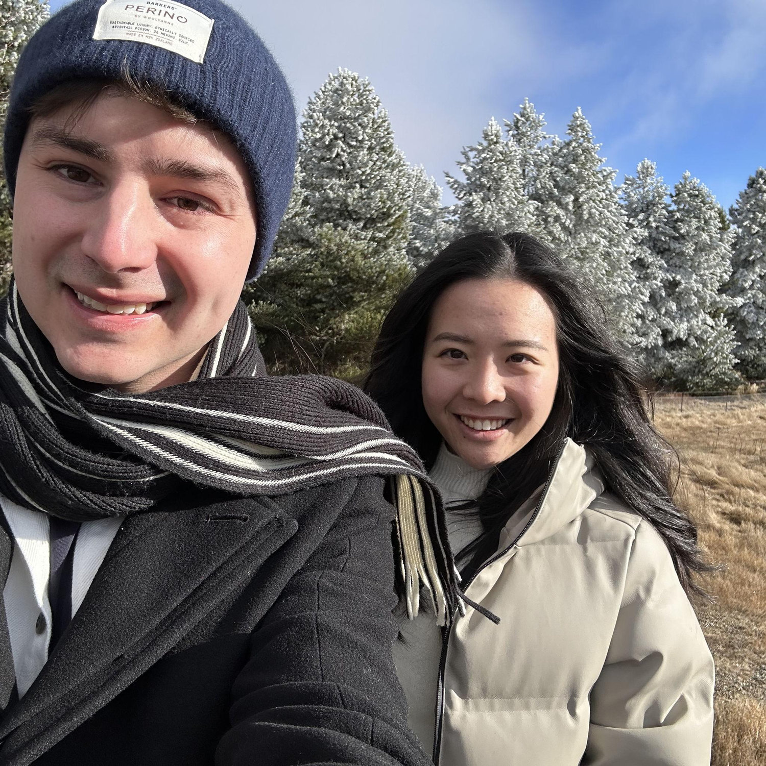 July 2024, En Route To Twizel - This was at the end of a hoarfrost in a rest stop just out of the thickest fog we had ever seen. It felt like being in a Christmas card with all the ice dusted trees!
