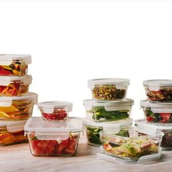 Glasslock Food Storage Set, 26-piece