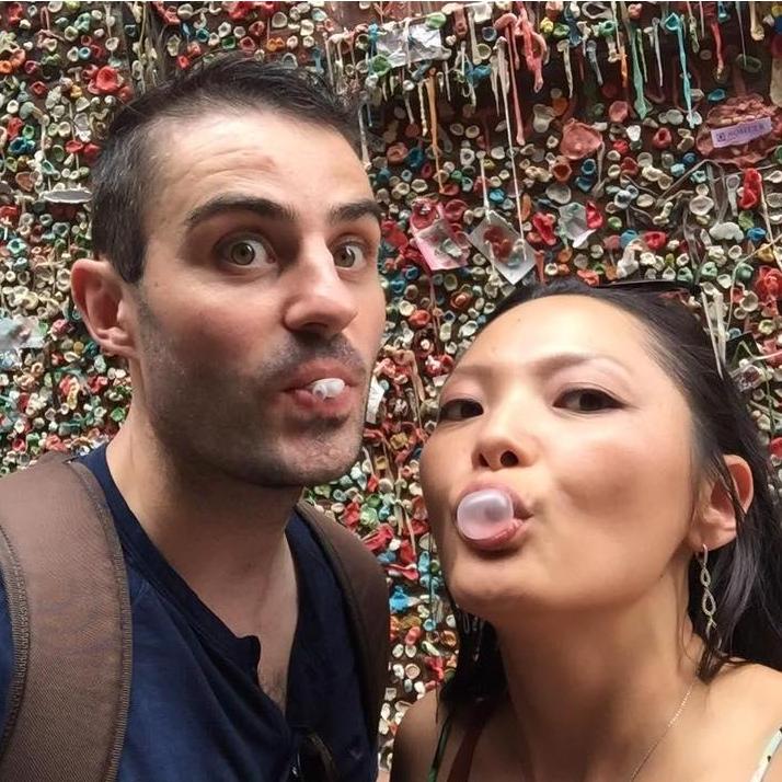 Crazy picture round 10000..... Gum Wall at Pike Place Market. Seattle, Washington - September 2017