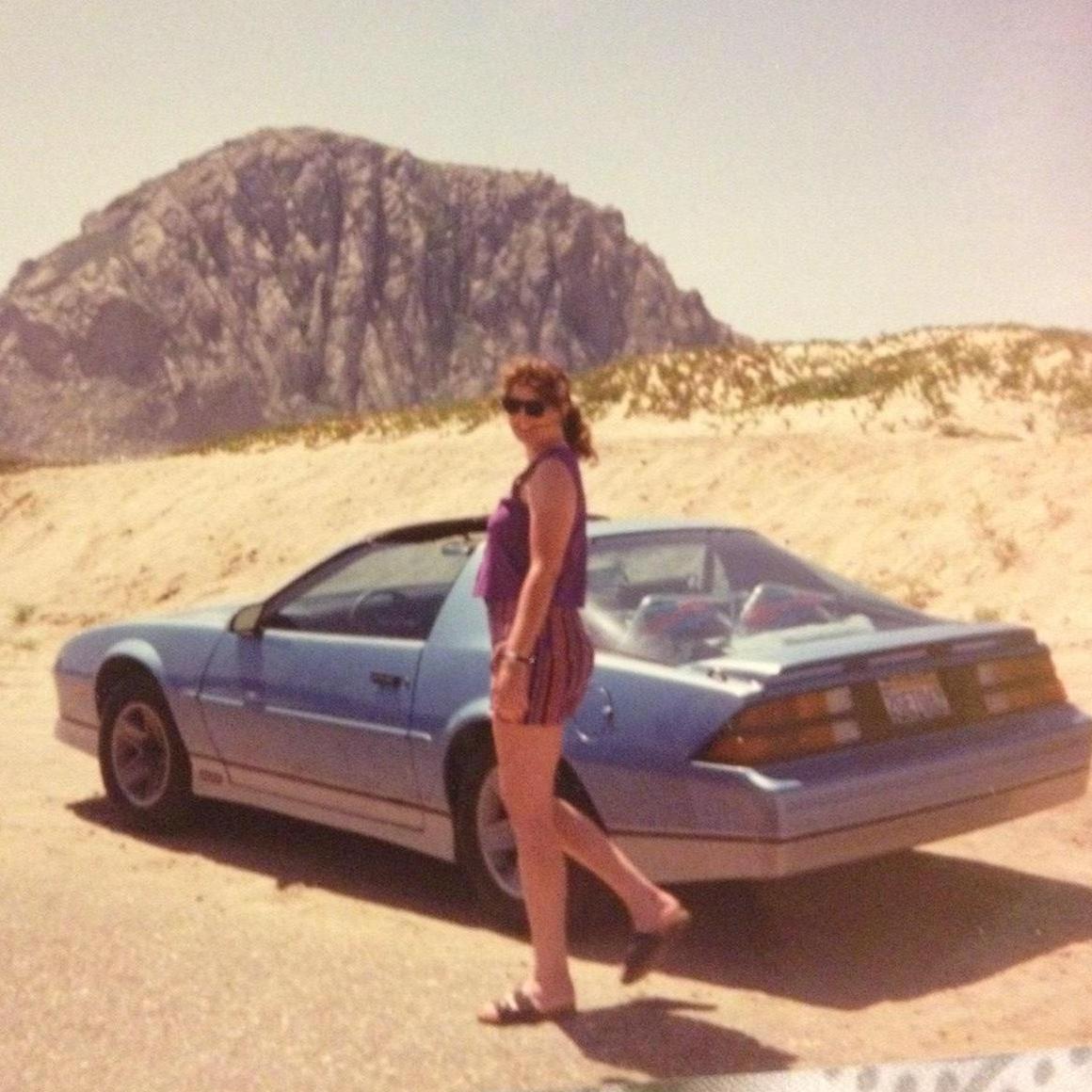 Brooklin's Mom at Morro Rock while she was dating her Dad :)
