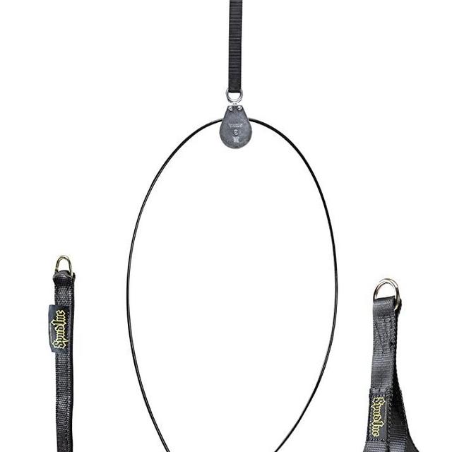 Spud Econo Pulley LAT Pulldown Machine Cable Attachment for Use with Olympic Plates