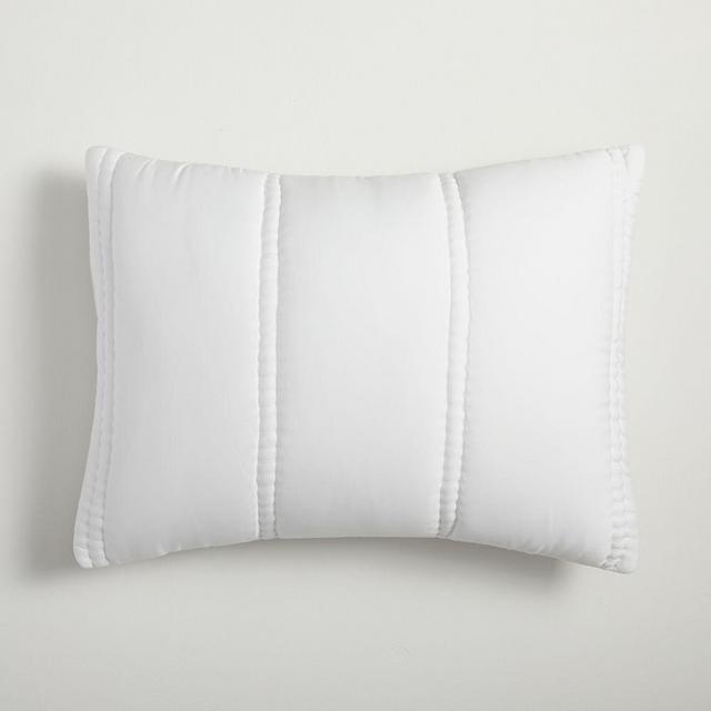 Tencel Plush King Sham, White