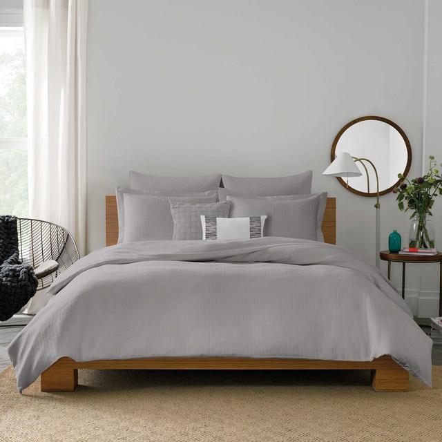 Real Simple® Lattice Full/Queen Duvet Cover in Grey