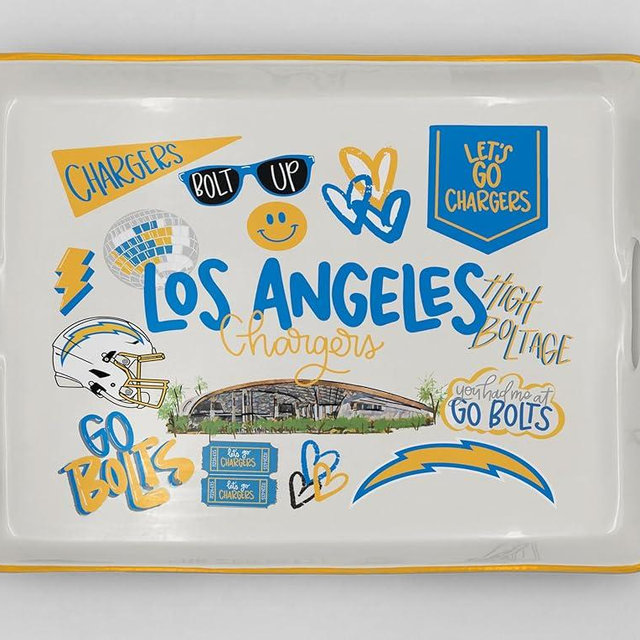 Proformance Home NFL Loco Fan Large Serving Tray w/Handles