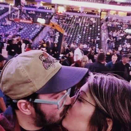 In Denver at the Nuggets vs. Pistons game! We both got to see our favorite players up close and personal at this game.