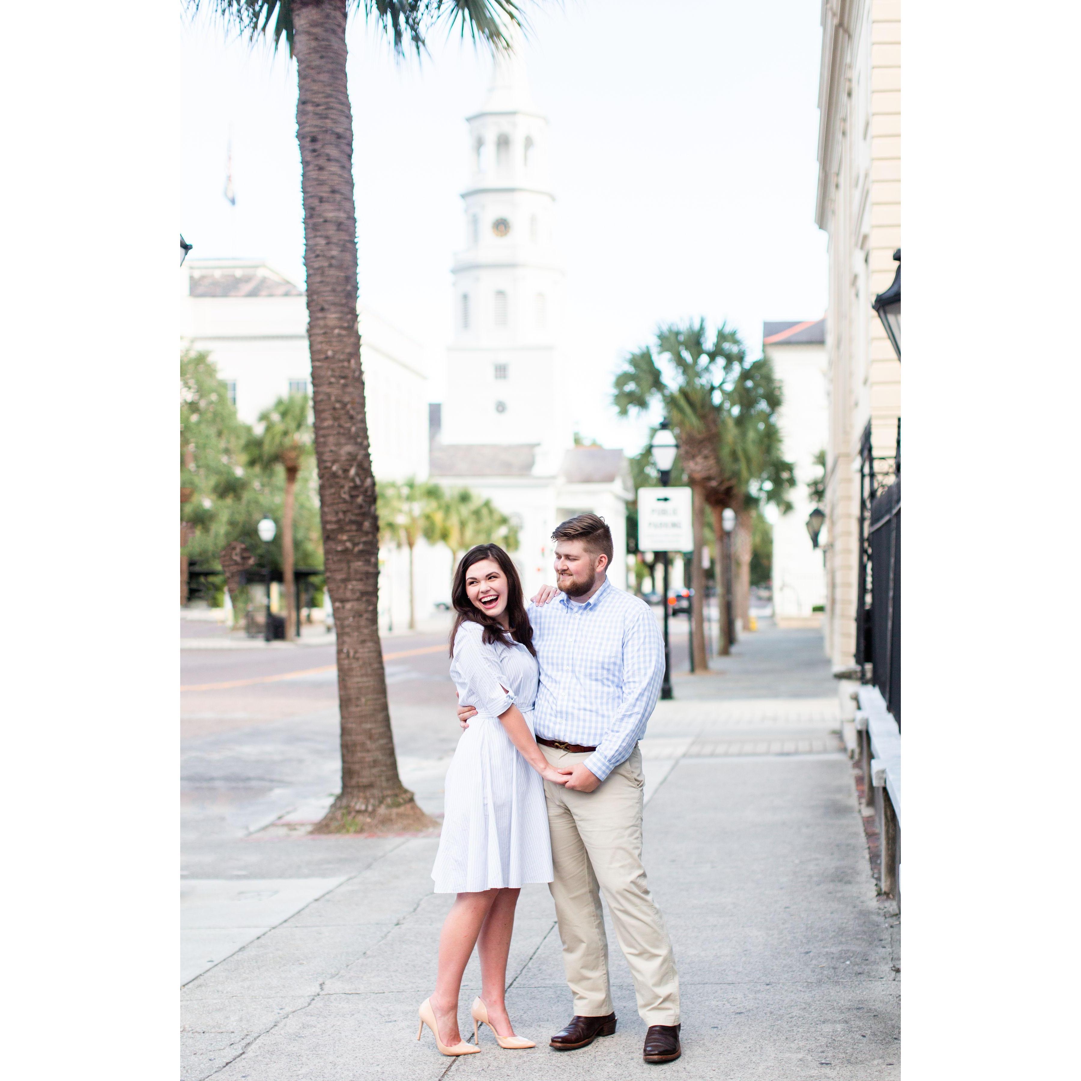 Engagement pictures in Charleston, SC.