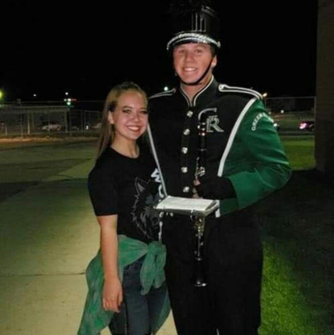 August 2018 - Friday Night Lights : Katherine was a member of the dance team and Ramsay played the clarinet in the marching band.