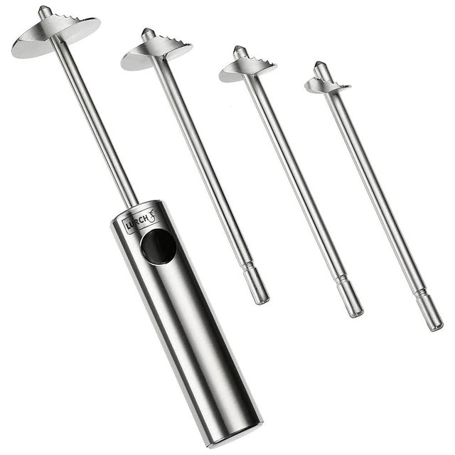 Lurch Germany Twister Stainless Steel Vegetable Drill | Fruit Corer And Veggie Spiralizer Ergonomic Handle With 4 Sizes for Coring and Hollowing out Zucchini, Potatoes, Carrot, Apple