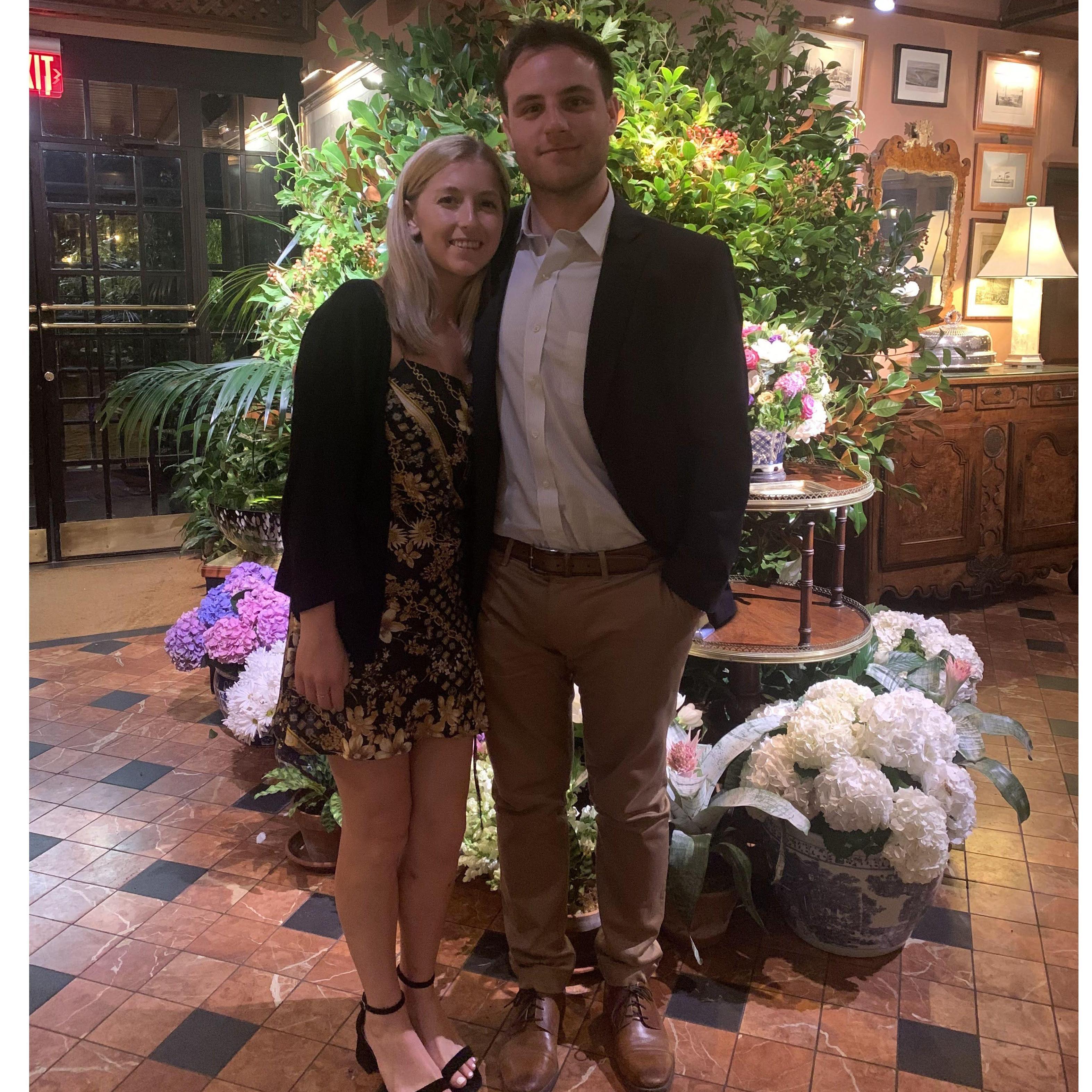 The first photo we ever took at The River Cafe in Brooklyn. Ryan was going to ask Becca to be his girlfriend here but he couldn't wait and did it earlier when we got a last minute res at Carbone!