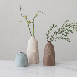 Stoneware 3-Piece Vase Set