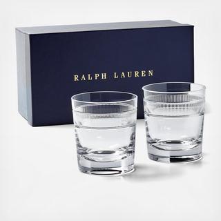 Langley Double Old Fashioned Glass, Set of 2
