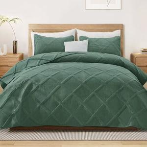 Full/Queen Quilt Set, 3 Piece Lightweight, Green