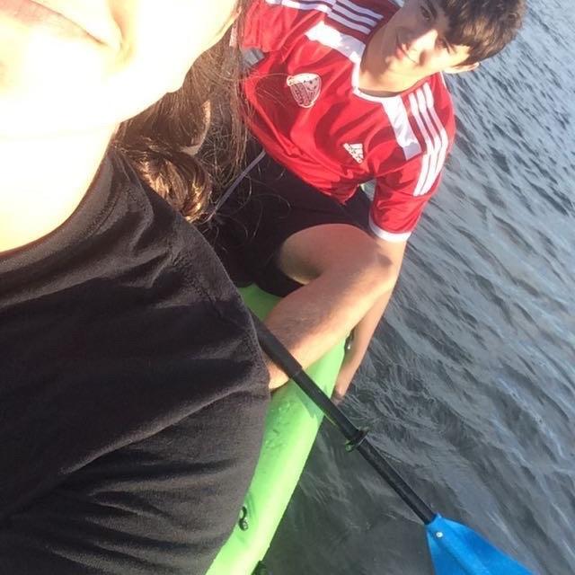 Kayak dates were a big part of our beginning!