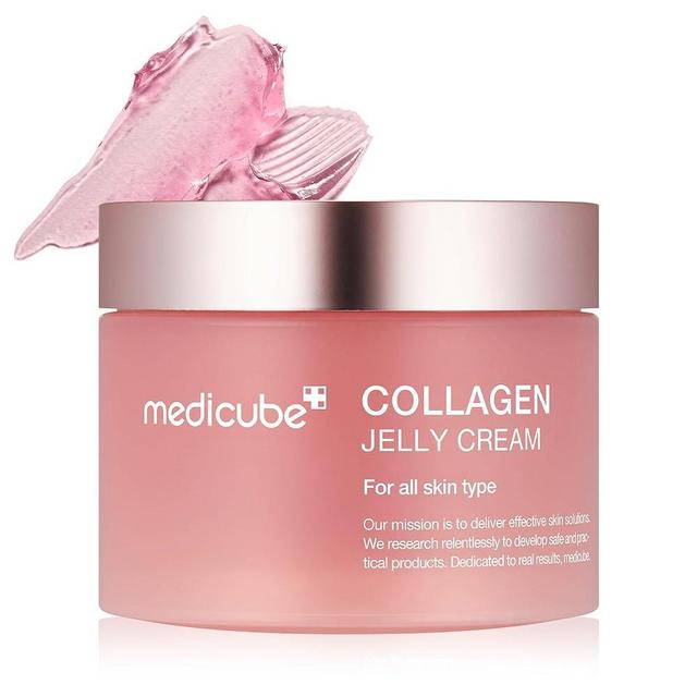 Medicube Collagen Jelly Cream- Niacinamide & Freeze-Dried Hydrolyzed Collagen - Boosts skin's barrier hydration and gives 24h Glow & Lifted Look - No artificial color, Korean skincare (3.71 fl.oz.)