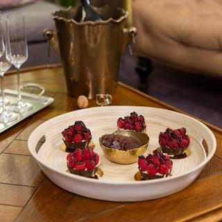 Lexa Bamboo 2-Piece Serving Tray & Salad Bowl Set