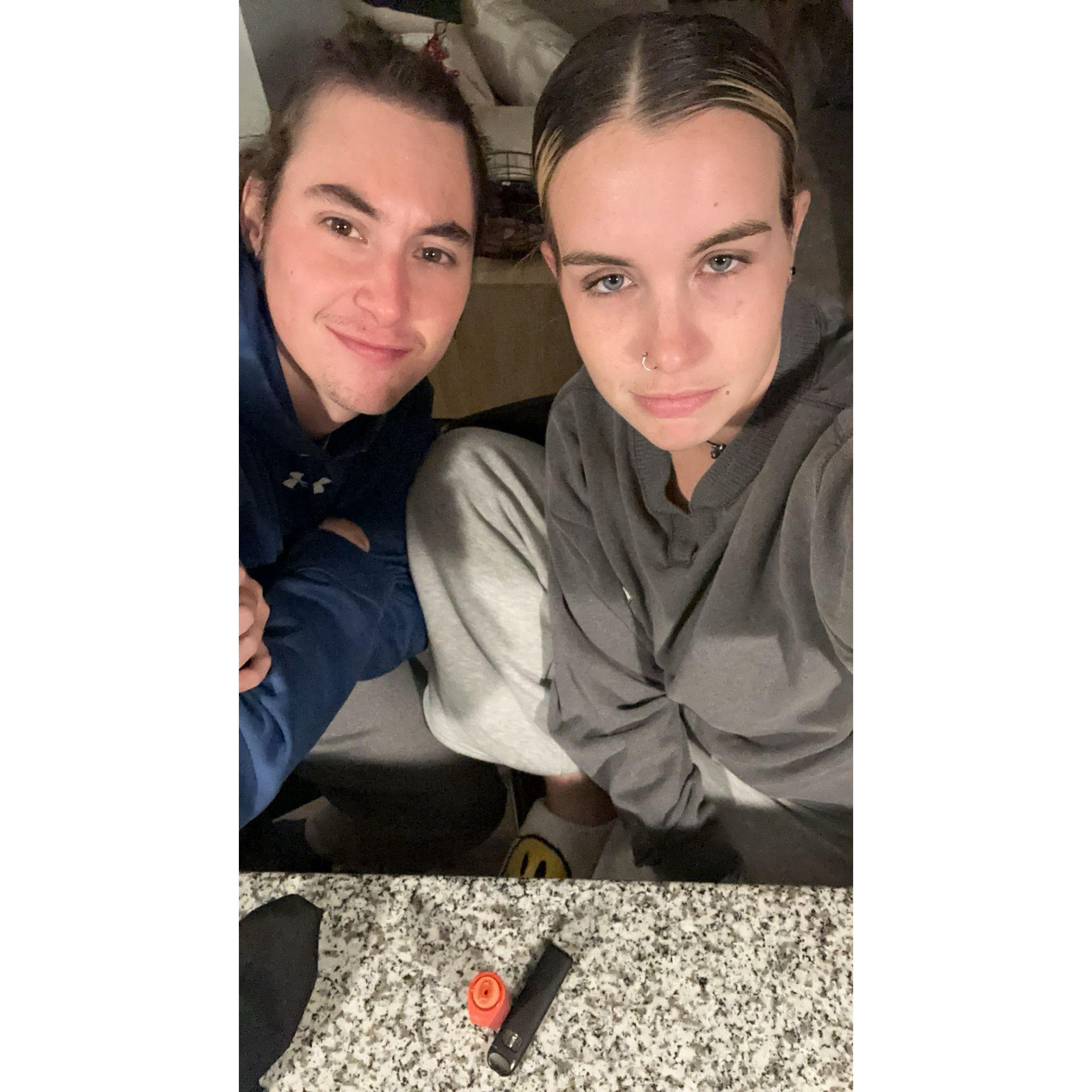 The first time we ever hung out <3