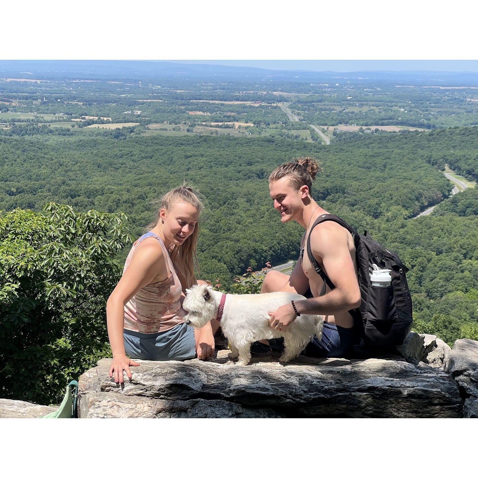 Summer 2023 - re-visiting our hike at Bears Den in Virginia
