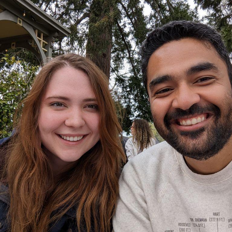 Our first photo together! March 18, 2023