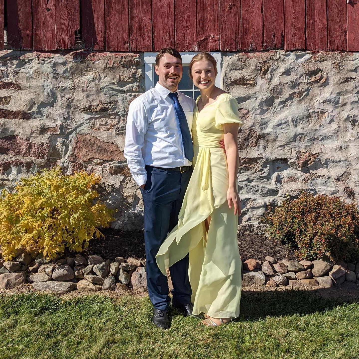 At our friends Lacie and Colin's wedding.