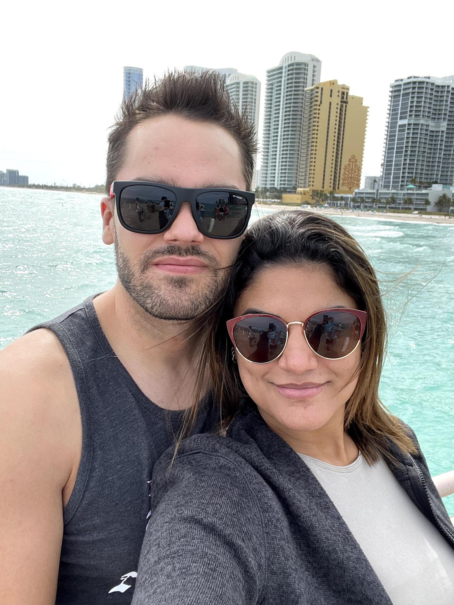 We drove down to Miami to see Ant's sister Alisha. It was Ant's first time in Miami. Jan 31st 2021