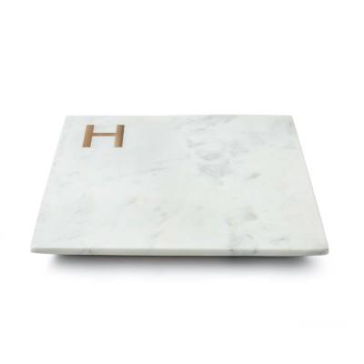 White Marble Monogram Boards, H