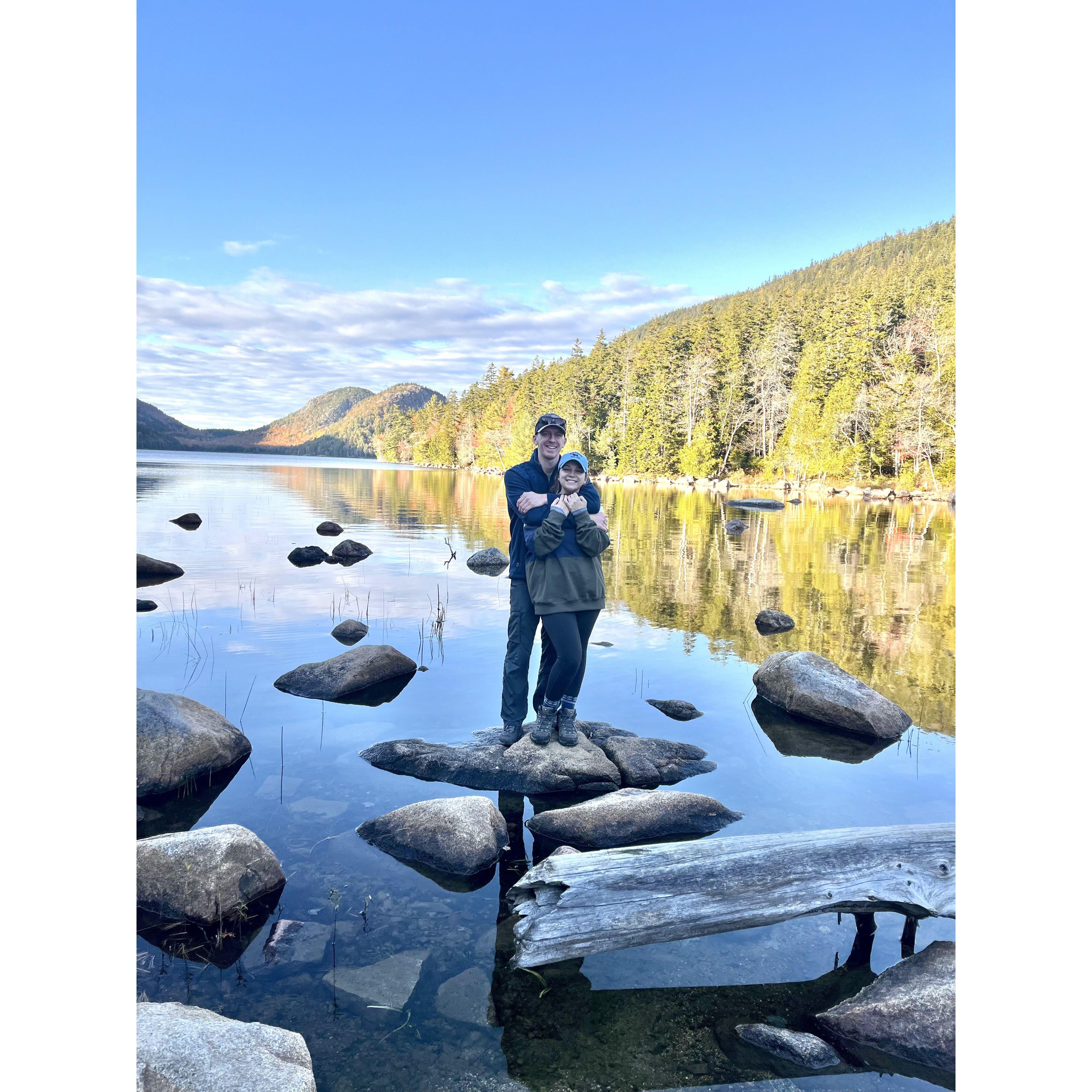 At Jordan Pond (photo courtesy of Jamie Bowden)