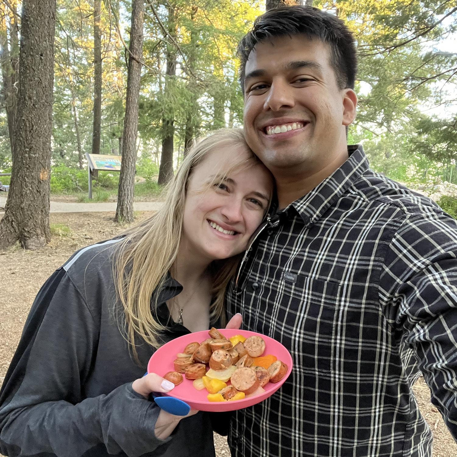 First anniversary dinner on Mt. Lemmon